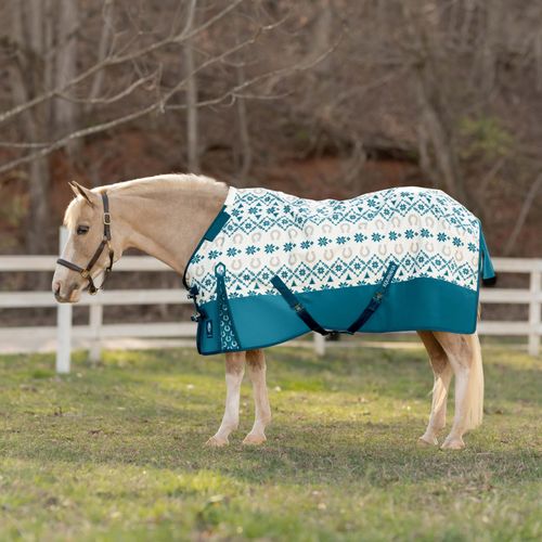 Equinavia Norse Pony Turnout Blanket 100g - Lyons Blue/Vanilla Cream