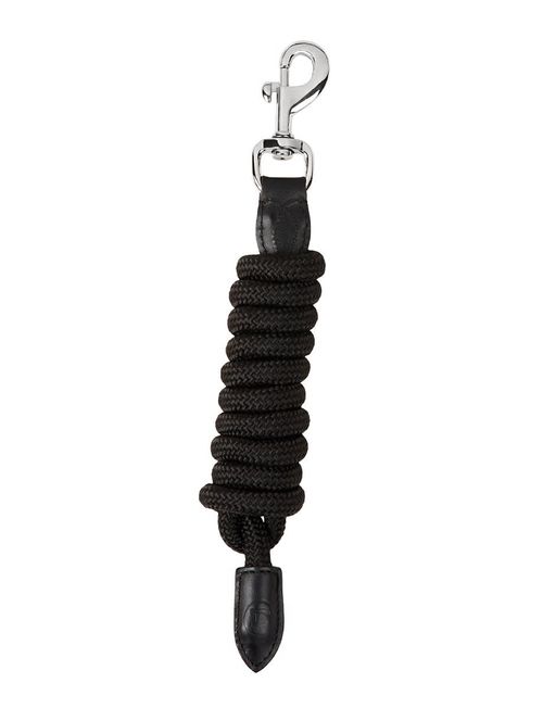 Dublin Leather Rope Lead - Black