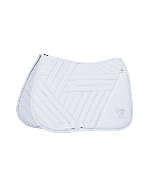 Weatherbeeta Softshell Pro Grip Euro Jump Saddle Pad - White