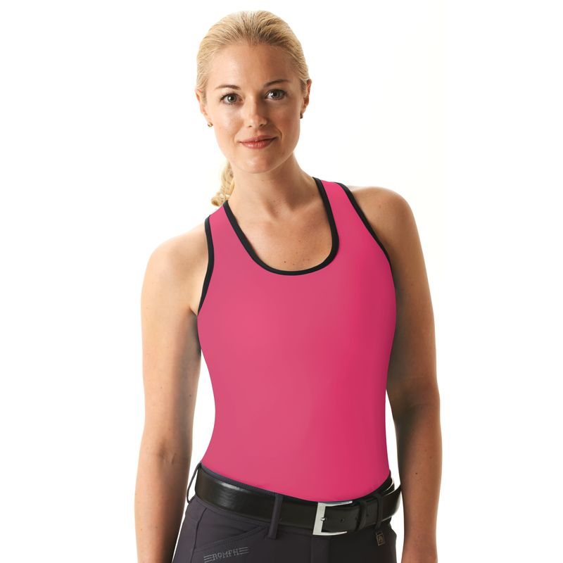 Cheata Women's Trotter Tank w/ Built In Sports Bra - Hot Pink/Black -  Cheata-469868-Hot Pink/Black - Tack Of The Day