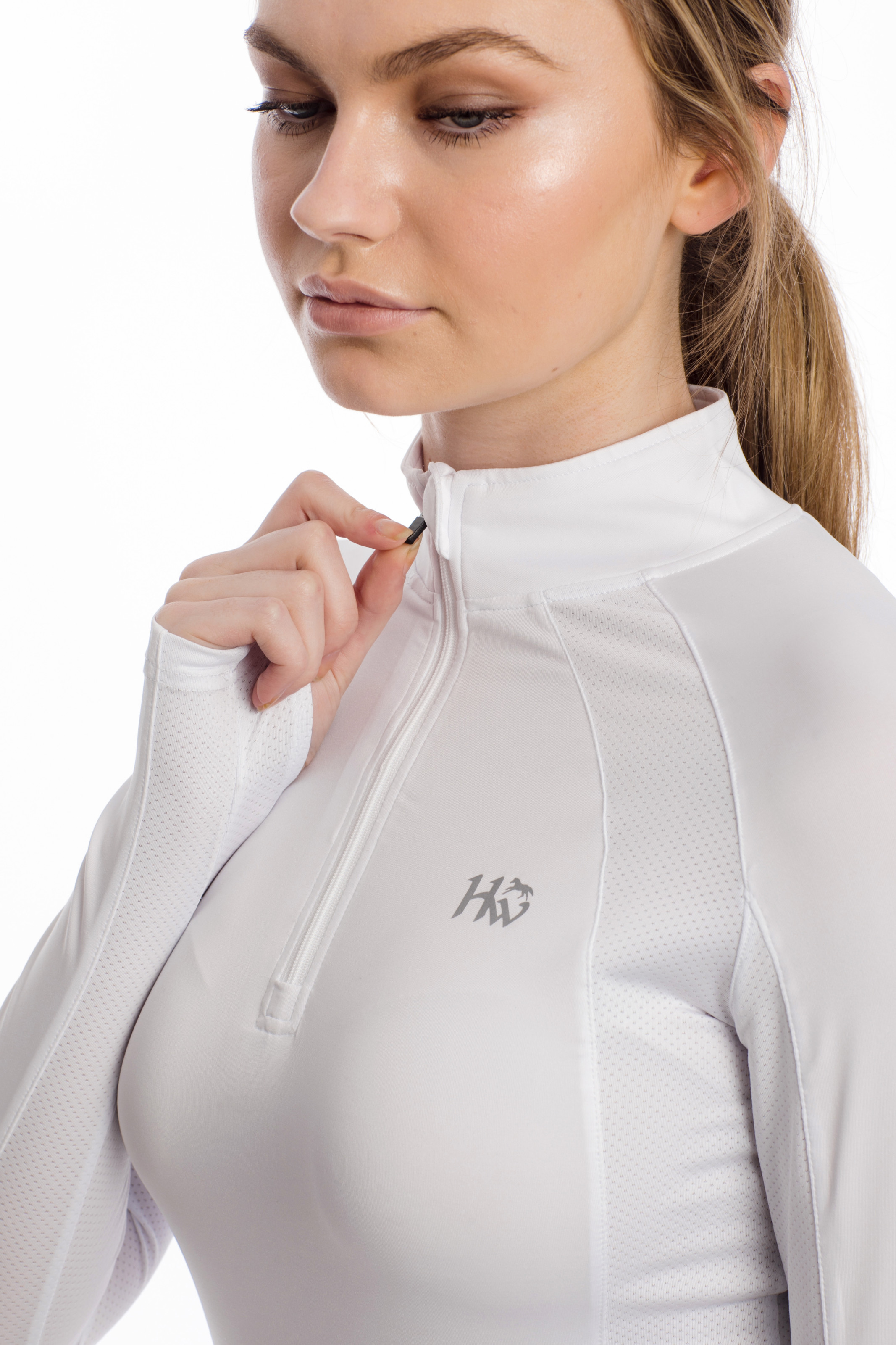 Horseware Women's Aveen Tech Long Sleeve Top White HorsewareCKHEPT