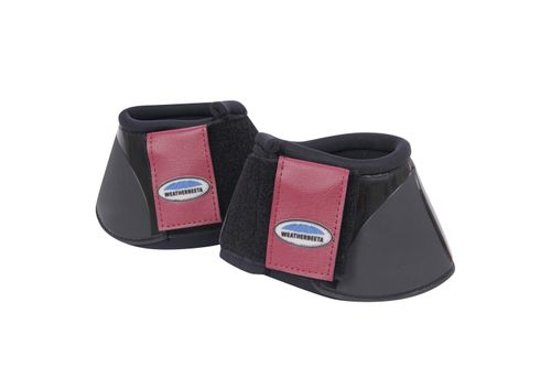 Weatherbeeta Impact Bell Boots - Black/Maroon