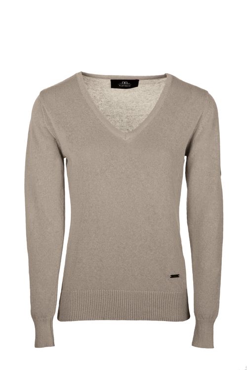 Alessandro Albanese Women's Linen Sweater - Sandstone