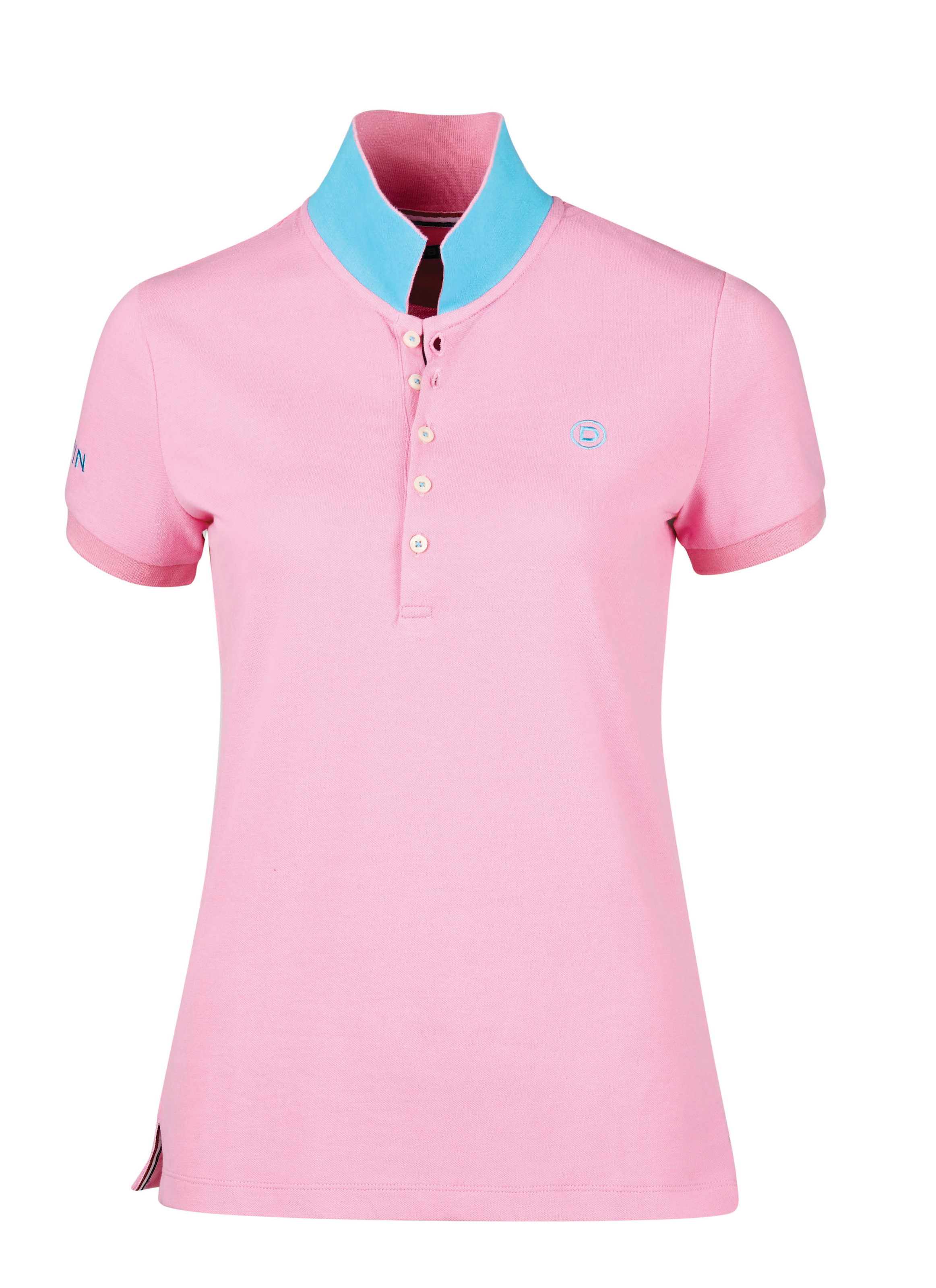 Dublin Lily Cap Sleeve Womens Polo Shirt Fuchsia Pink