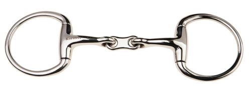 JP Korsteel Curved French Link Eggbutt Snaffle Bit