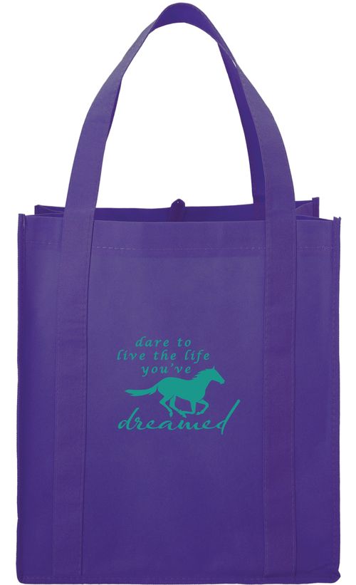 Kelley and Company Dare to Live the Life You've Dreamed Grocery Tote - Purple