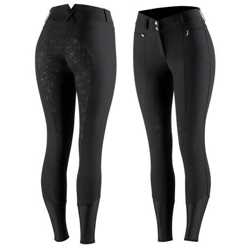 Horze Women's Angelina Full Seat Breeches - Black
