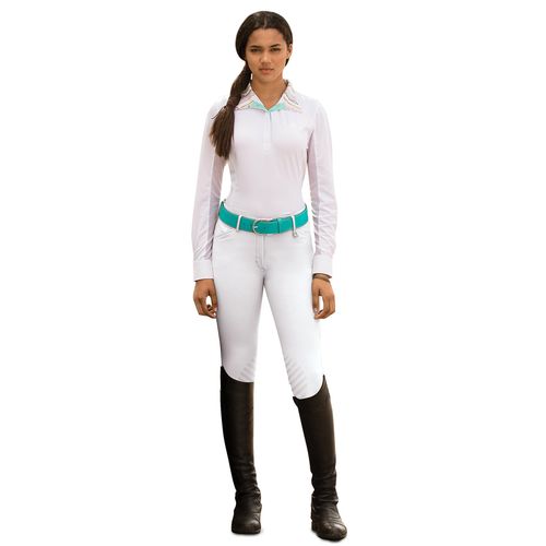 Romfh Women's Sarafina Knee Patch Euro Grip - White