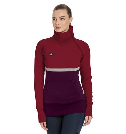 Horseware Women's Nova High Neck - Fig/Rio Red