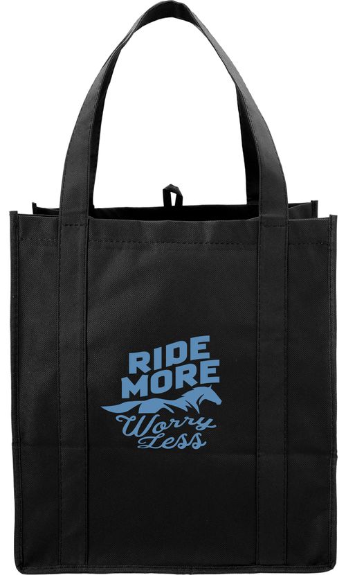 Kelley and Company Ride More Worry Less Grocery Tote - Black