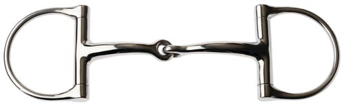 JP Korsteel Stainless Steel Regular Dee Ring Snaffle Bit
