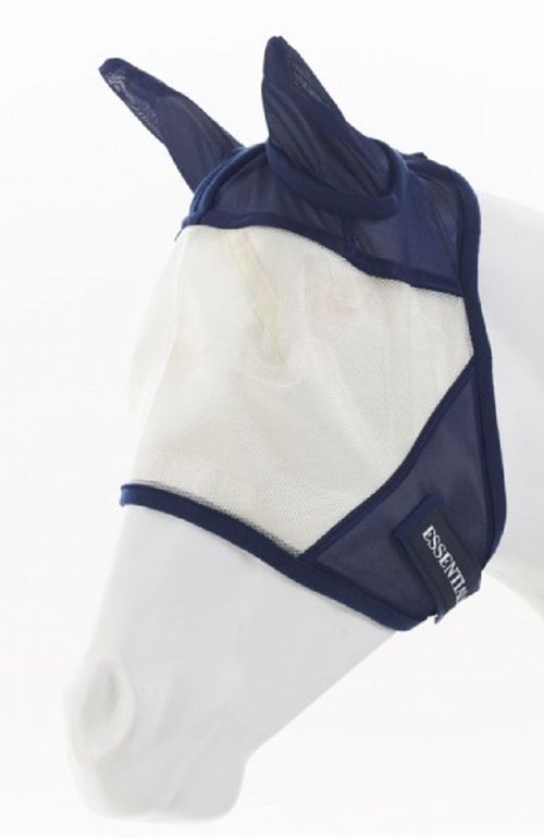 Equi-Essentials Equi-Essentials Fly Mask - Tan/Navy
