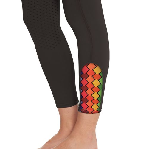 Ovation Kids' Aerowick GripTec Knee Patch Tight - Black