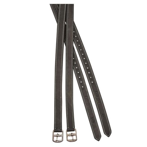 Collegiate Luxe Stirrup Leathers - Black