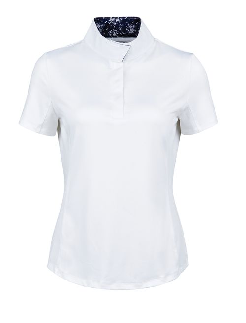 Dublin Women's Ria Short Sleeve Competition Shirt - White/Navy