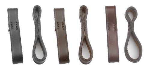 Camelot Camelot Leather Bit Loops - Brown