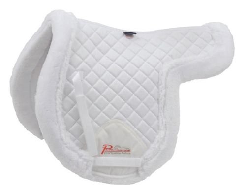 Shires Performance Supafleece Lined Shaped Pad - White