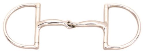 JP Korsteel Curved Hunter Dee Ring Snaffle Bit