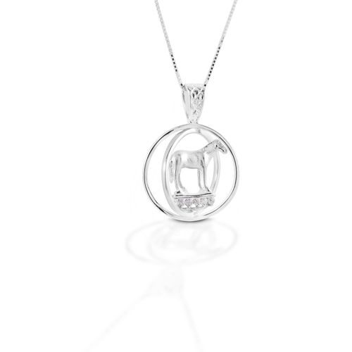 Kelly Herd Small World Trophy Necklace - Sterling Silver/Clear