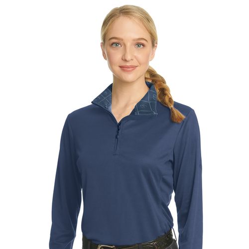 Ovation Women's Cool Rider UV Long Sleeve Tech Shirt - Indigo