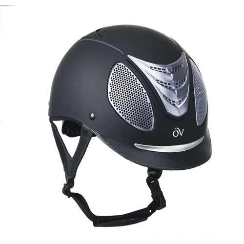 Ovation Jump Air Helmet - Black Matte/Silver Trim