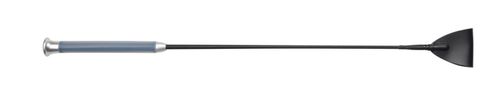 Dublin Crop With Gel Handle - Black/Silver