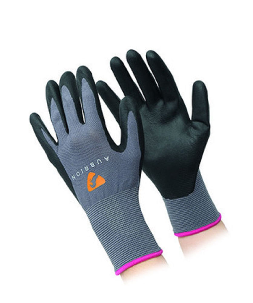 Shires Aubrion All Purpose Yard Gloves in Grey X-Small Grey