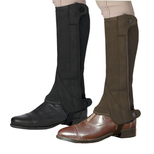 Ovation Kids' Elite Amara Ribb Half Chaps - Brown