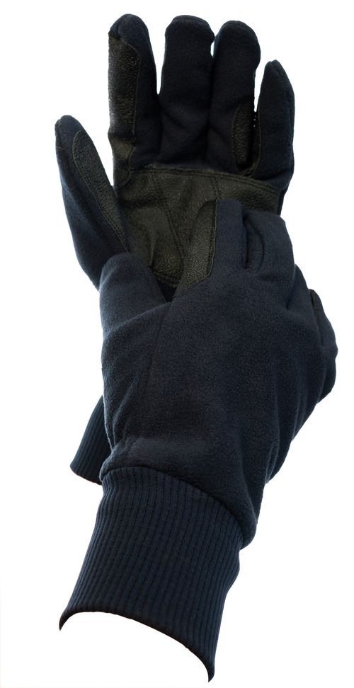 Dublin Everyday Showerproof Polar Fleece Riding Gloves - Black