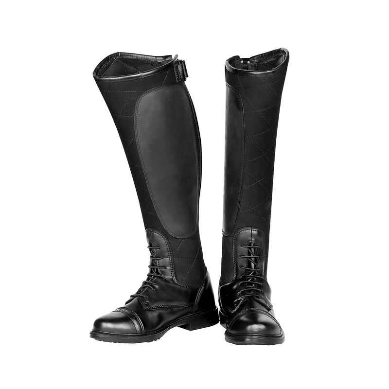 Black TuffRider Womens Tundra Fleece Lined Tall Boots in Synthetic Leather