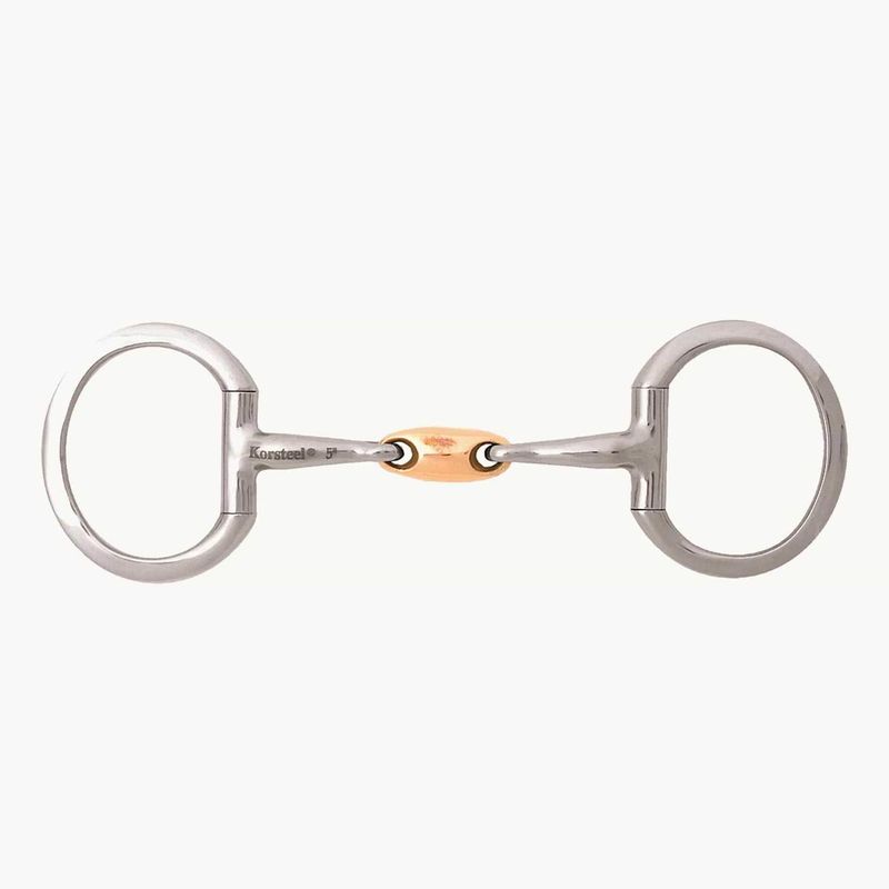 KORSTEEL Oval Link Eggbutt Snaffle Bit - Thumbnail 5