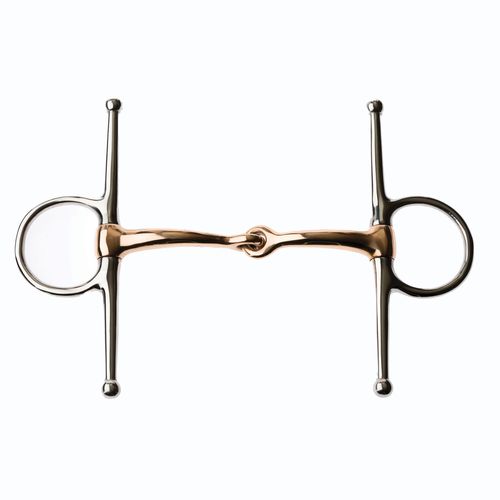 Korsteel Stainless Steel Copper Mouth Full Cheek Snaffle Bit