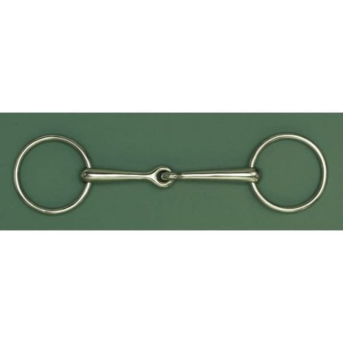 Albacon Jointed Loose Ring Bradoon - German Silver