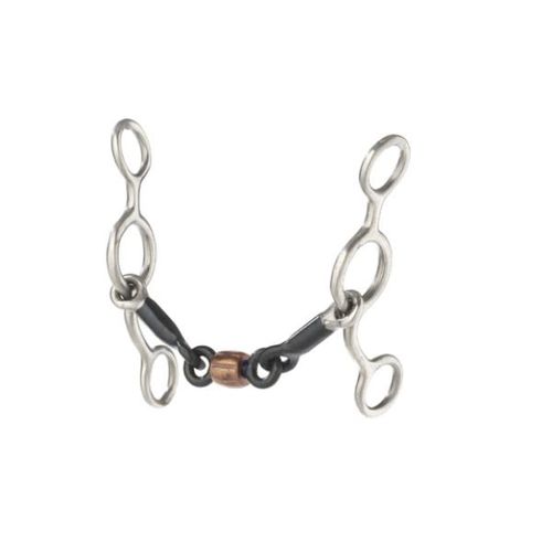 Turn-Two Western Sweet Iron Dogbone Jr Cow Horse Gag - Stainless Steel