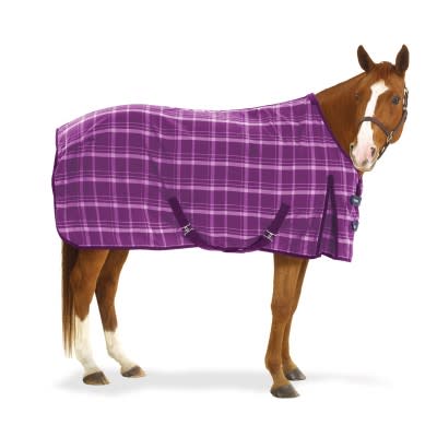 Equi-Essentials EZ-Care Plaid Stable Sheet - Purple Plaid