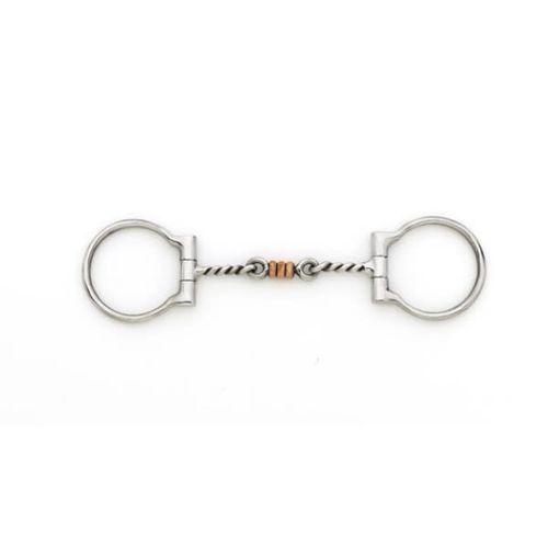 Turn-Two Western Copper Ring 3 Piece Twist D-Ring Bit - Stainless Steel