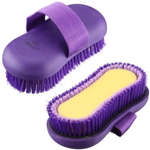 Equi-Essentials Softgrip Sponge Brush - Purple