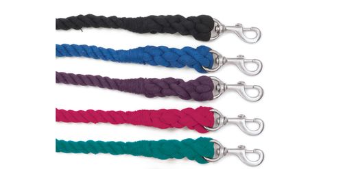 Equi-Essentials 3-Ply Cotton Lead w/Chrome Plated Snap - Turquoise
