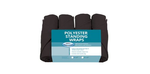 Equi-Essentials Poly 9ft Standing Wraps - Black
