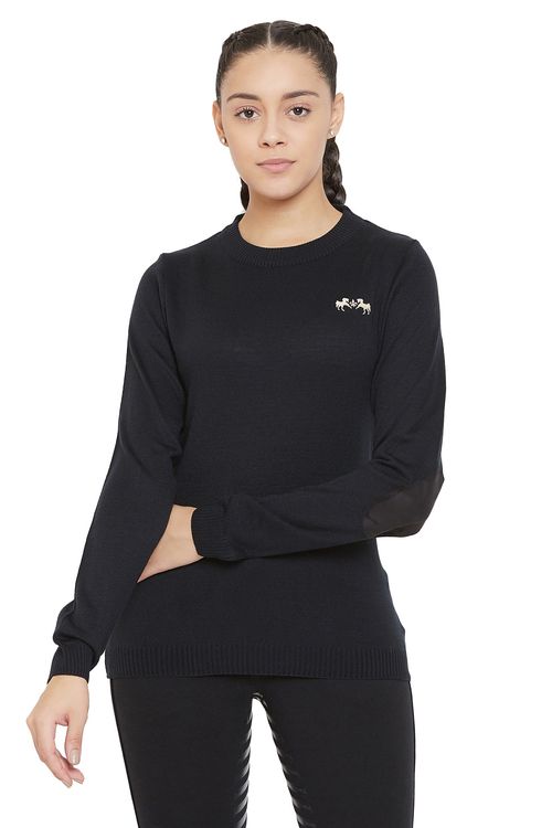 Equine Couture Women's Icelandic Sweater - Black