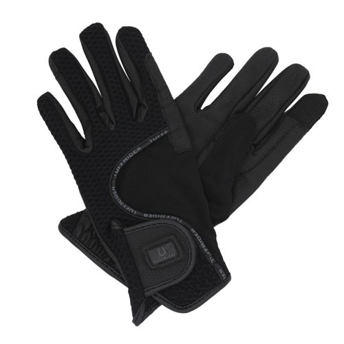 TuffRider Women's Honeycomb Smart Riding Gloves - Black