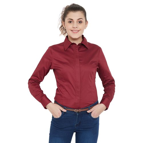 TuffRider Women's Americana Western Shirt - Red