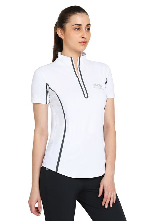 Equine Couture Women's Ibiza Sport Shirt - White/Black