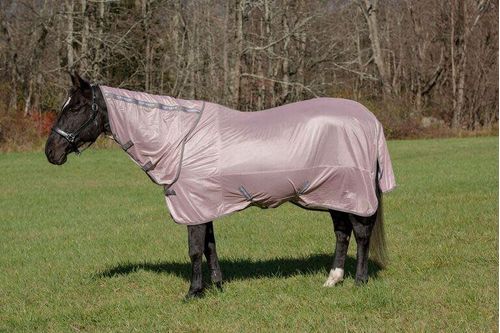 TuffRider Comfy Mesh Combo Neck Fly Sheet - Adobe Rose
