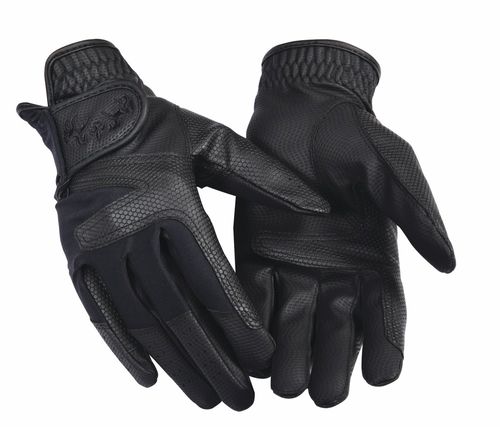 Equine Couture Women's Stretch Show Riding Gloves - Black
