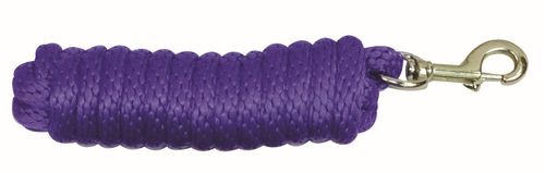 Western Rawhide 10' Poly Lead w/Brass Plated Snap - Purple