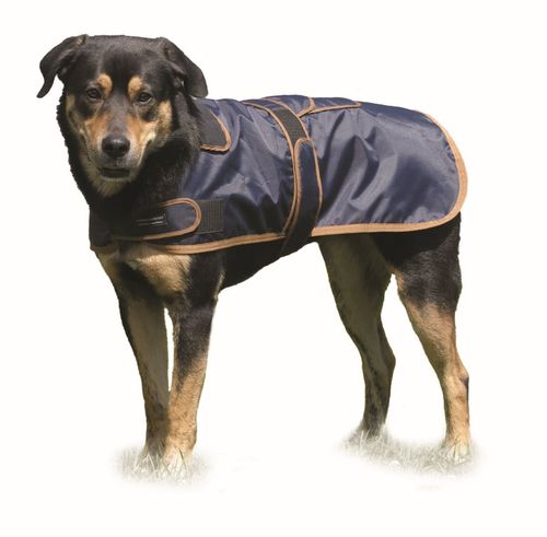Western Rawhide Century Tiger Deluxe 420D Dog Coat - Navy
