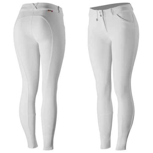 Horze Women's Grand Prix Knee Patch Breeches - White