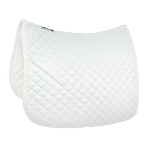 Horze Prinze Dressage Saddle Pad - White/White