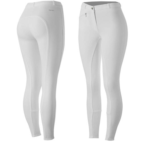 Horze Women's Active Full Seat Breeches - White